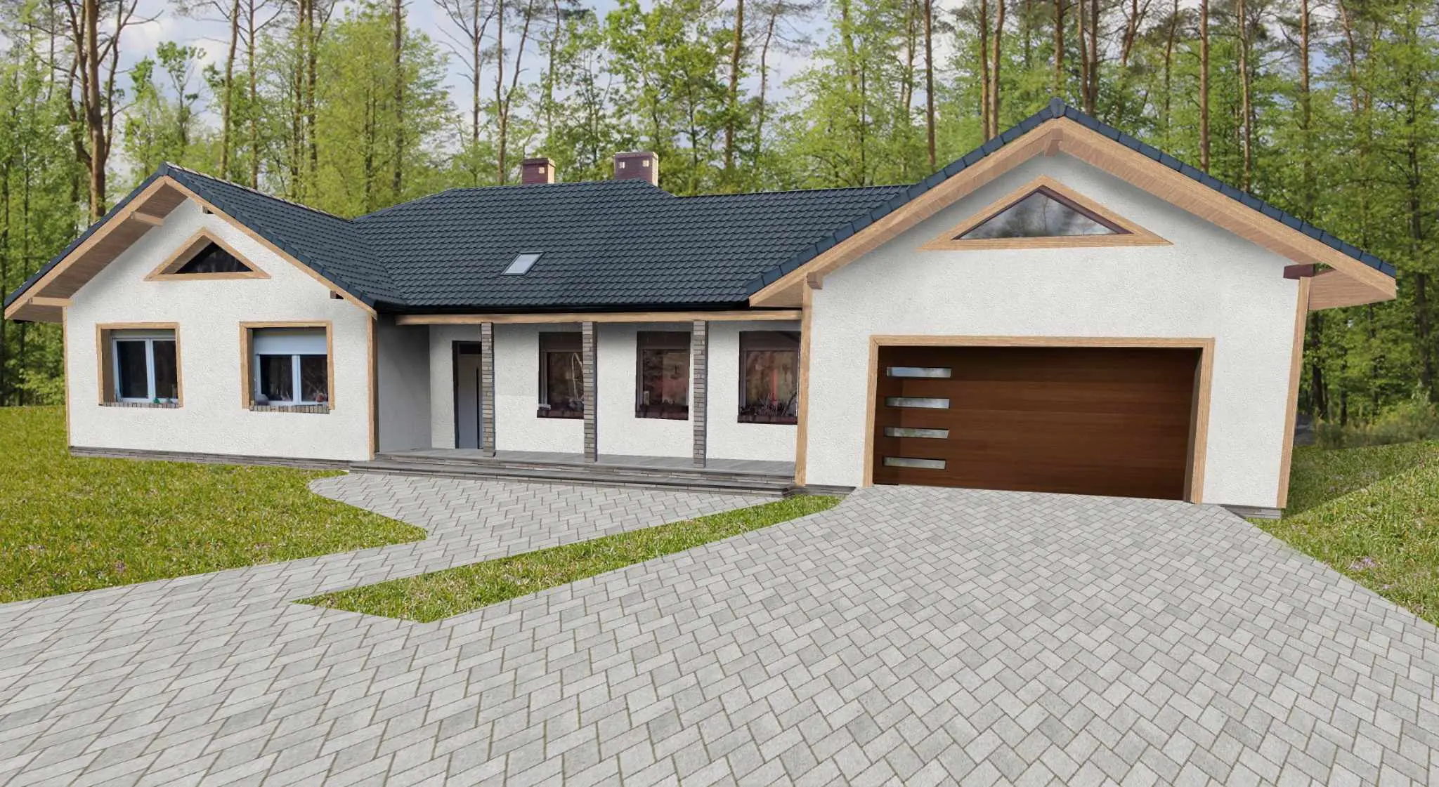 Wizualizacja architektoniczna domu po remoncie